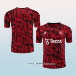 Camiseta de Entrenamiento Manchester United 23-24 Rojo