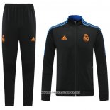 Chandal de Chaqueta del Real Madrid Nino 21-22 Negro
