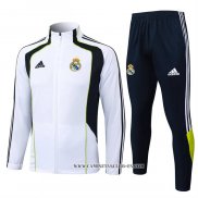 Chandal de Chaqueta del Real Madrid Nino 25-26 Blanco Negro