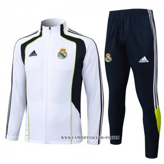 Chandal de Chaqueta del Real Madrid Nino 25-26 Blanco Negro