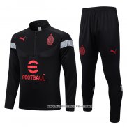 Chandal de Sudadera del AC Milan 22-23 Negro