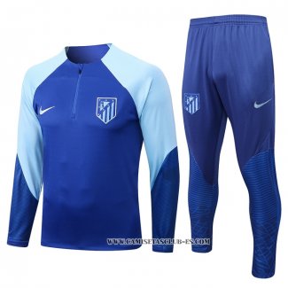 Chandal de Sudadera del Atletico Madrid 22-23 Azul