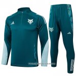 Chandal de Sudadera del Cruzeiro Nino 24-25 Verde