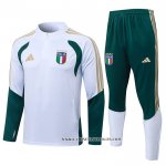 Chandal de Sudadera del Italia Nino 25-26 Blanco