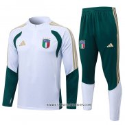Chandal de Sudadera del Italia Nino 25-26 Blanco