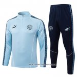 Chandal de Sudadera del Manchester City Nino 25-26 Azul