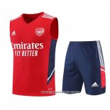 Chandal del Arsenal 22-23 Sin Mangas Rojo