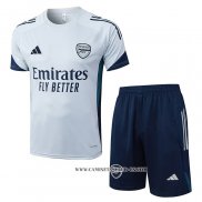 Chandal del Arsenal 25-26 Manga Corta Gris - Pantalon Corto