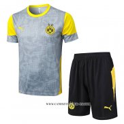 Chandal del Borussia Dortmund 25-26 Manga Corta Gris - Pantalon Corto