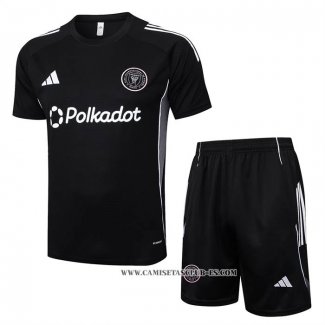 Chandal del Inter Miami 25-26 Manga Corta Negro - Pantalon Corto