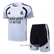 Chandal del Real Madrid 25-26 Manga Corta Blanco - Pantalon Corto