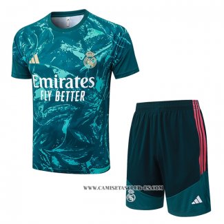 Chandal del Real Madrid 26-27 Manga Corta Verde - Pantalon Corto