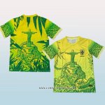 Tailandia Camiseta Brasil Jesus 25-26 Amarillo Verde