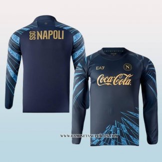 Camiseta Napoli Special 25-26 Manga Larga Azul Oscuro