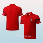 Camiseta Polo del AC Milan 22-23 Rojo