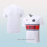 Camiseta Polo del Paris Saint-Germain Jordan 22-23 Blanco