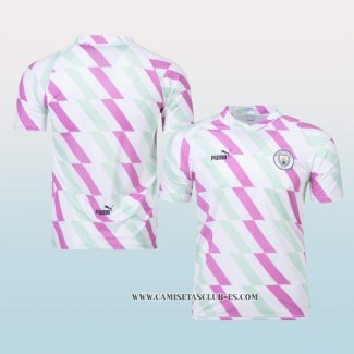 Camiseta Pre Partido del Manchester City 2023 Blanco