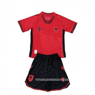 Camiseta Primera Albania Nino 25-26