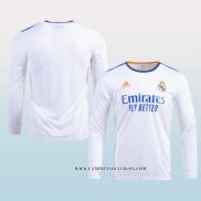 Camiseta Primera Real Madrid 21-22 Manga Larga