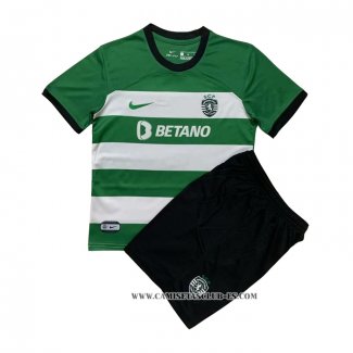 Camiseta Primera Sporting Nino 23-24