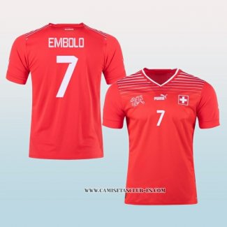 Camiseta Primera Suiza Jugador Embolo 2022