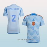 Camiseta Segunda Espana Jugador Azpilicueta 2022