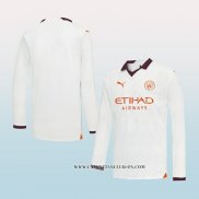 Camiseta Segunda Manchester City 23-24 Manga Larga