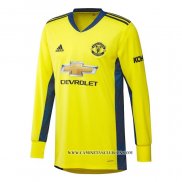 Camiseta Segunda Manchester United Portero 20-21 Manga Larga