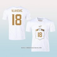 Camiseta Segunda Serbia Jugador Vlahovic 2022