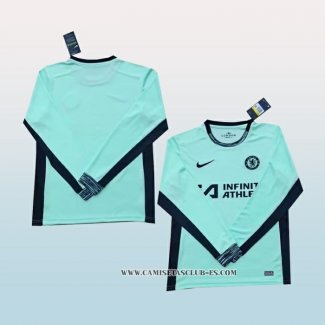 Camiseta Tercera Chelsea 23-24 Manga Larga