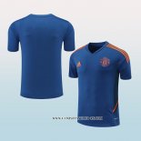 Camiseta de Entrenamiento Manchester United 22-23 Azul