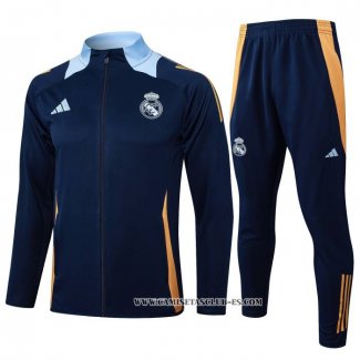 Chandal de Chaqueta del Real Madrid 24-25 Azul Oscuro