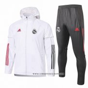 Chandal de Rompevientos del Real Madrid 2021 Blanco