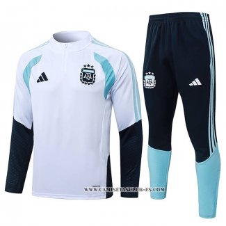 Chandal de Sudadera del Argentina Nino 25-26 Blanco