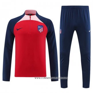 Chandal de Sudadera del Atletico Madrid 23-24 Rojo