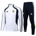Chandal de Sudadera del Real Madrid Nino 25-26 Blanco