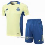 Chandal del Ajax 24-25 Manga Corta Amarillo - Pantalon Corto