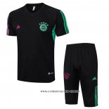 Chandal del Bayern Munich 23-24 Manga Corta Negro - Pantalon Corto