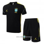 Chandal del Brasil 26-27 Manga Corta Negro - Pantalon Corto