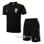 Chandal del Brasil 26-27 Manga Corta Negro - Pantalon Corto