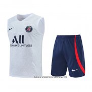 Chandal del Paris Saint-Germain 22-23 Sin Mangas Blanco