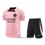 Chandal del Paris Saint-Germain 22-23 Manga Corta Rosa - Pantalon Corto