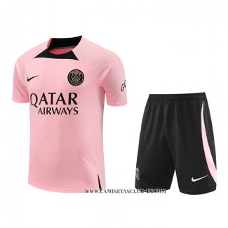 Chandal del Paris Saint-Germain 22-23 Manga Corta Rosa - Pantalon Corto