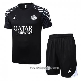Chandal del Paris Saint-Germain 25-26 Manga Corta Negro - Pantalon Corto