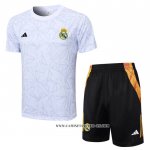 Chandal del Real Madrid 24-25 Manga Corta Blanco - Pantalon Corto