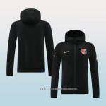 Chaqueta con Capucha del Barcelona 24-25 Negro