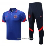 Conjunto Polo del Atletico Madrid 22-23 Azul