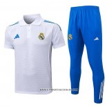 Conjunto Polo del Real Madrid 25-26 Azul Blanco
