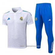 Conjunto Polo del Real Madrid 25-26 Azul Blanco
