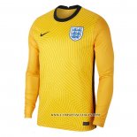 Camiseta Inglaterra Portero 20-21 Manga Larga Amarillo